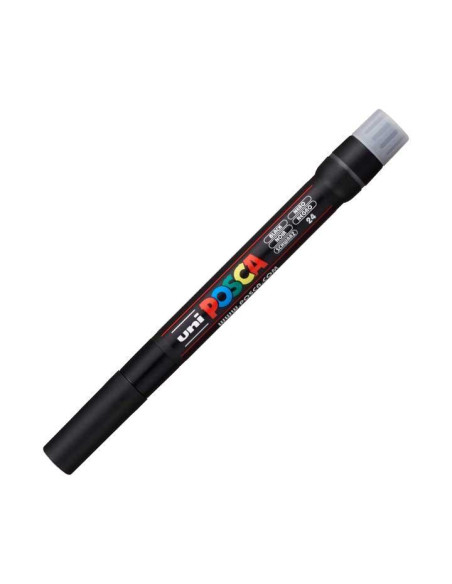 POSCA MARCADOR  PCF-350 NO PERMANENTE PUNTA ACRÍLICA ESTILO PINCEL NEGRO