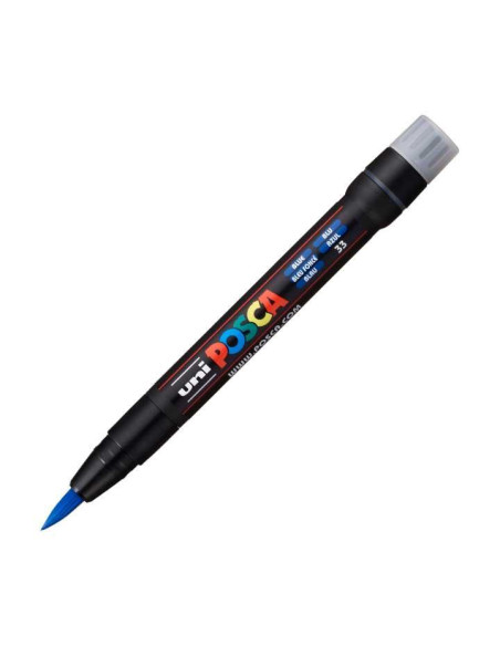 POSCA MARCADOR  PCF-350 NO PERMANENTE PUNTA ACRÍLICA ESTILO PINCEL AZUL