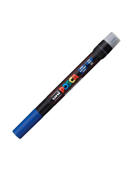 POSCA MARCADOR  PCF-350 NO PERMANENTE PUNTA ACRÍLICA ESTILO PINCEL AZUL