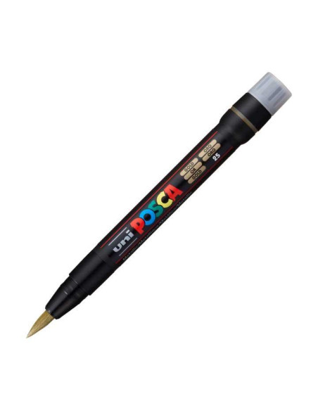 POSCA MARCADOR  PCF-350 NO PERMANENTE PUNTA ACRÍLICA ESTILO PINCEL ORO