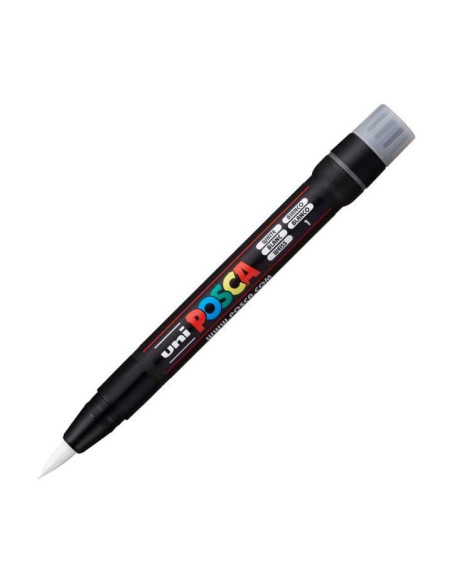 POSCA MARCADOR  PCF-350 NO PERMANENTE PUNTA ACRÍLICA ESTILO PINCEL BLANCO