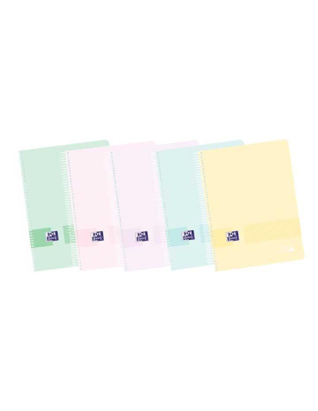 OXFORD CUADERNO EUROPEANBOOK 4 LIVE&GO A6 120H 5X5 TPLÁSTICO OPACO CSURTIDOS PASTEL