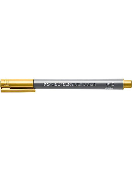 MARCADOR TOPACA NO PERM STAEDTLER 8321 METALICO PUNTA PINCEL SURTIDO BLISTER de 10