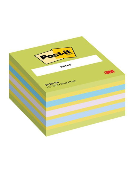 CUBO 450h NOTAS POST-IT REPOSICIONABLES 76x76mm VERDE NEÓN
