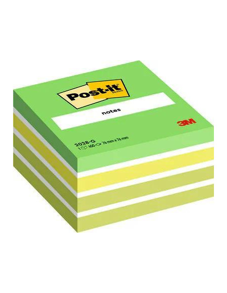 CUBO 450h NOTAS POST-IT REPOSICIONABLES 76x76mm VERDE
