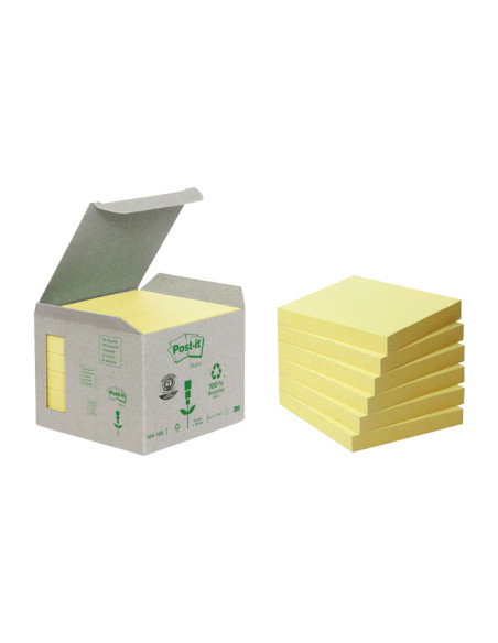 CAJA 6 BLOCS NOTAS POST-IT ECOLÓGICAS 76x76mm