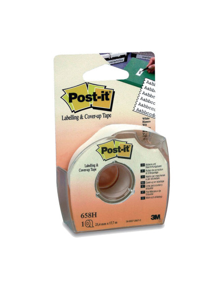 CINTA POST IT PARA ETIQUETAR OCULTAR Y CORREGIR 254mm x 177m