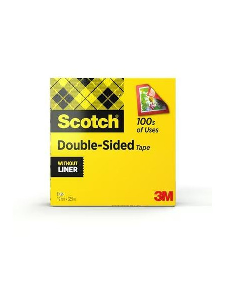 CINTA ADHESIVA SCOTCH DOBLE CARA 665 19mm x 33m