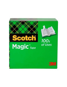 CINTA ADHESIVA INVISIBLE SCOTCH MAGIC 12 mm x 33 m