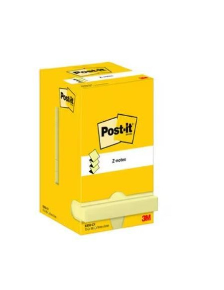 POST-IT BLOCS Z-NOTAS 100 HOJAS CANARY YELLOW 76X76  -PACK 12-
