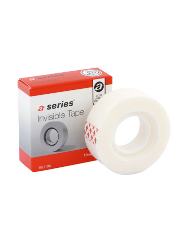CINTA ADHESIVA INVISIBLE A-SERIES 19mm x 33m