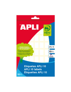 BLÍSTER 10h ETIQUETAS APLI 12x18mm