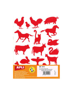 BLÍSTER 12h GOMETS APLI TEMÁTICOS ANIMALES DE GRANJA