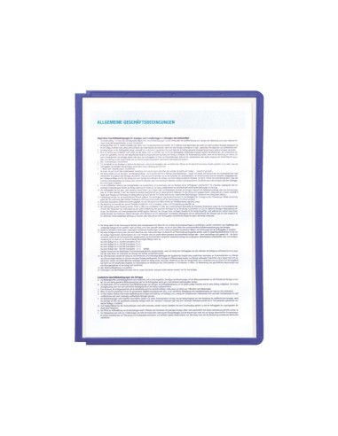 FUNDA DURABLE SHERPA A4 con MARCO VIOLETA PAQUETE de 5