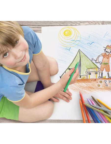 ESTUCHE 18 CERAS BIC KIDS PLASTIDECOR