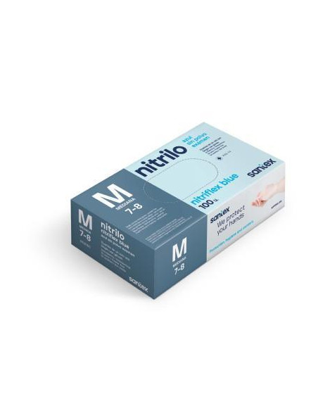 CAJA 100 GUANTES DE NITRILO TALLA M