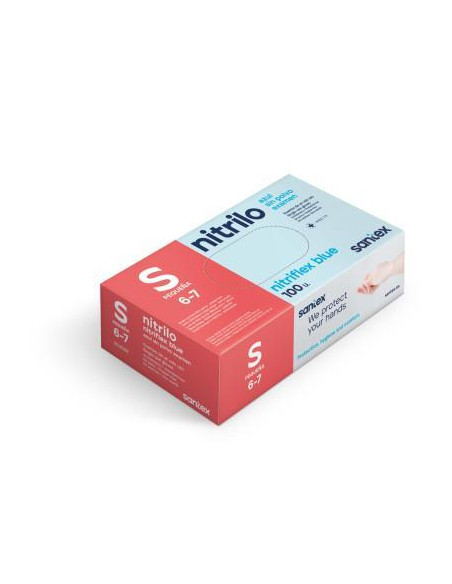 CAJA 100 GUANTES DE NITRILO TALLA P