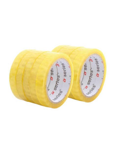 PACK 10 ROLLOS CINTA ADHESIVA A-SERIES 15mm x 66m 2