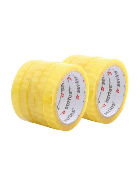 PACK 10 ROLLOS CINTA ADHESIVA A-SERIES 15mm x 66m