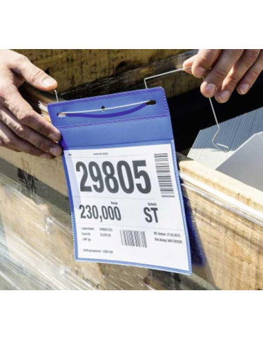 CAJA 50 FUNDAS DURABLE A5 HORIZONTAL CON ALAMBRE