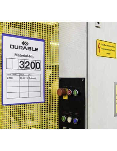 CAJA 50 FUNDAS MAGNÉTICAS DURABLE A4