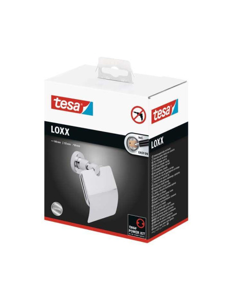 SOPORTE TESA "LOXX" PAPEL HIGIÉNICO CON TAPA