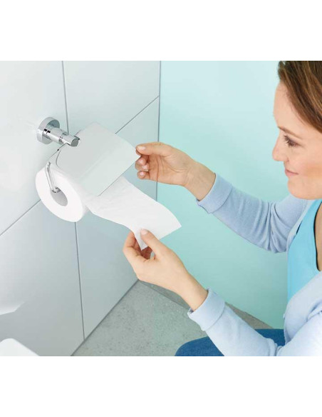SOPORTE TESA "LOXX" PAPEL HIGIÉNICO CON TAPA