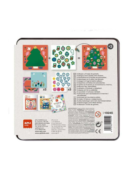 JUEGO DE GOMETS APLI KIDS NAVIDAD