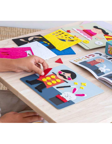 KIT MANUALIDADES APLI KIDS MY FIRST COLLAGE FIELTRO DIY