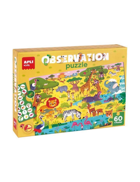 PUZZLE APLI KIDS OBSERVACIÓN JUNGLA