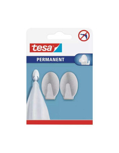 BLÍSTER 2 GANCHOS TESA PERMANENTES OVAL L METAL