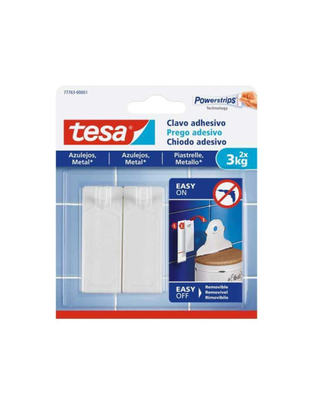 BLÍSTER 2 CLAVOS TESA PARA AZULEJOS 3kg