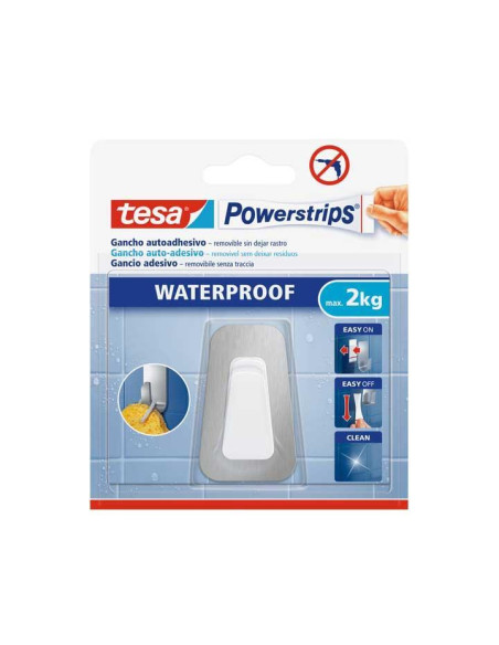 GANCHO TESA POWERSTRIPS® WATERPROOF METAL