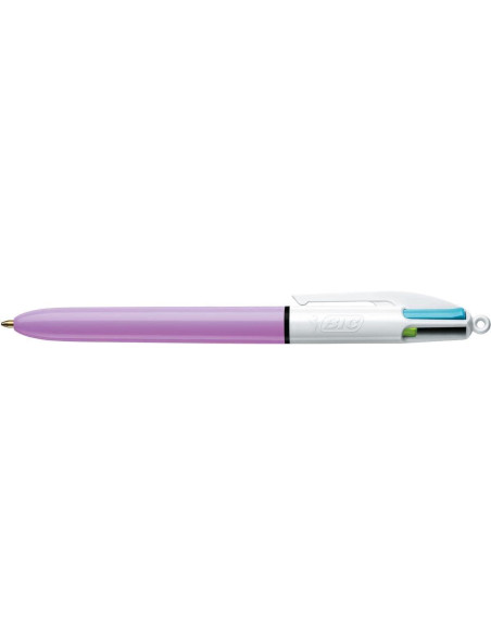 BOLIGRAFO de 4 COLORES BIC FASHION LILA