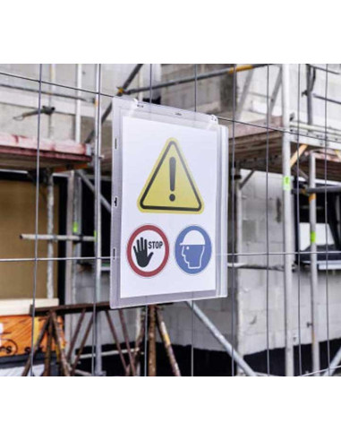 BOLSA 5 FUNDAS DURABLE IMPERMEABLES A4 CON BRIDAS