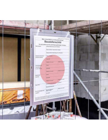 BOLSA 5 FUNDAS DURABLE IMPERMEABLES A4 CON BRIDAS