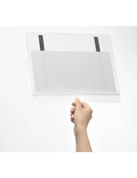 FUNDA INFORMATIVA DURABLE IMPERMEABLE MAGNETICA A4 BOLSA DE 5