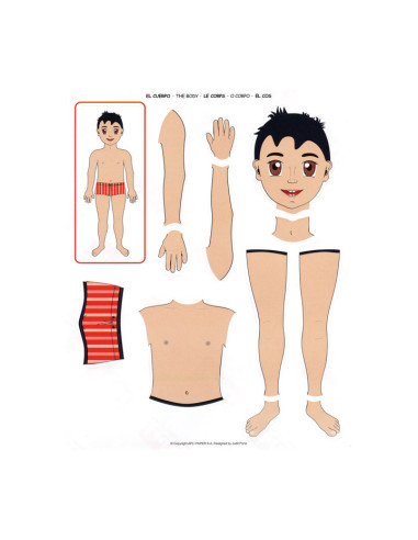 BLÍSTER 12h GOMETS APLI TEMÁTICOS EL CUERPO