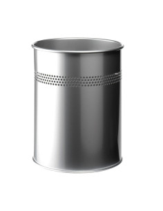PAPELERA METÁLICA DURABLE SEMI PERFORADA 15L