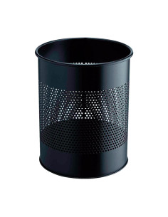 PAPELERA METÁLICA DURABLE PERFORADA 15L