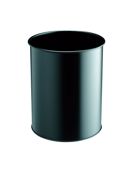 PAPELERA DURABLE METÁLICA LISA 15L