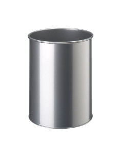 PAPELERA DURABLE METÁLICA LISA 15L