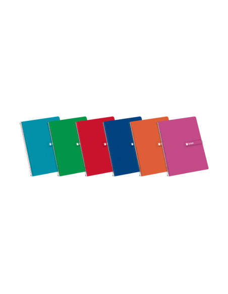 CUADERNO ESPIRAL ENRI A5 80h 4x4 CON MARGEN SURTIDO