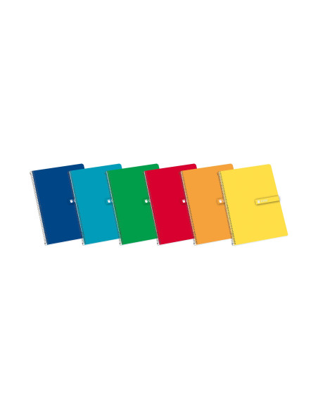 CUADERNO ESPIRAL ENRI A5 80h 4x4 CON MARGEN SURTIDO