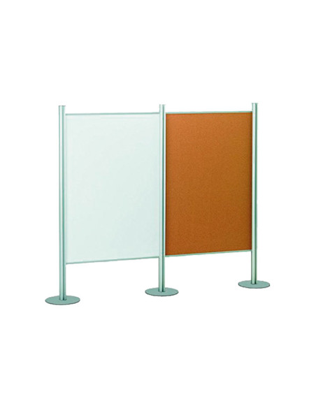 TABLERO CORCHO FAIBO CON MARCO DE ALUMINIO 100x150cm