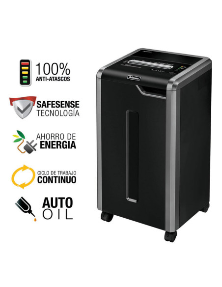 DESTRUCTORA FELLOWES 425 Ci 30h PARTIC Nvseg4 - particula 4x30mm ancho 305mm dep121L