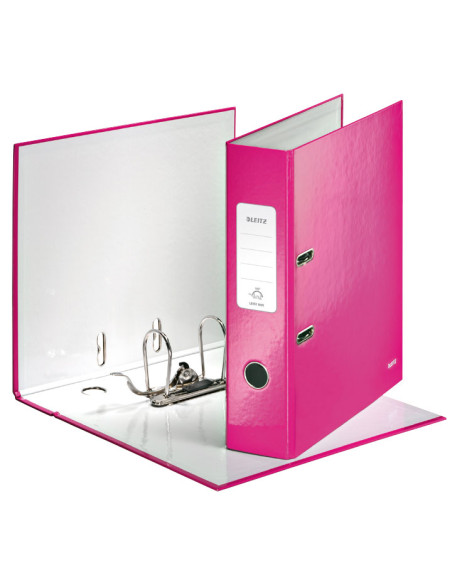 ARCHIVADOR palanca LEITZ WOW A4 180 80mm FUCSIA
