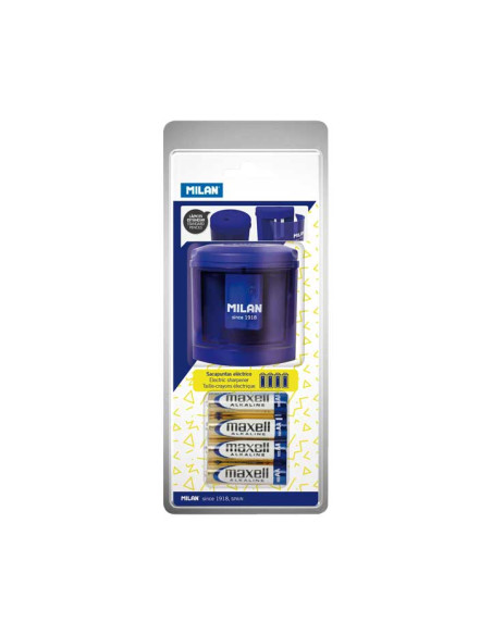 AFILALAPIZ ELECTRICO MILAN POWER SHARP AZUL CON PILAS
