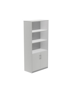 ARMARIO MADERA ROCADA STORE 195x90cm PUERTAS BAJAS GRIS