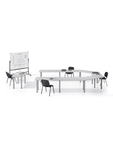 MESA ROCADA MODULAR RECTANGULAR 140x70cm